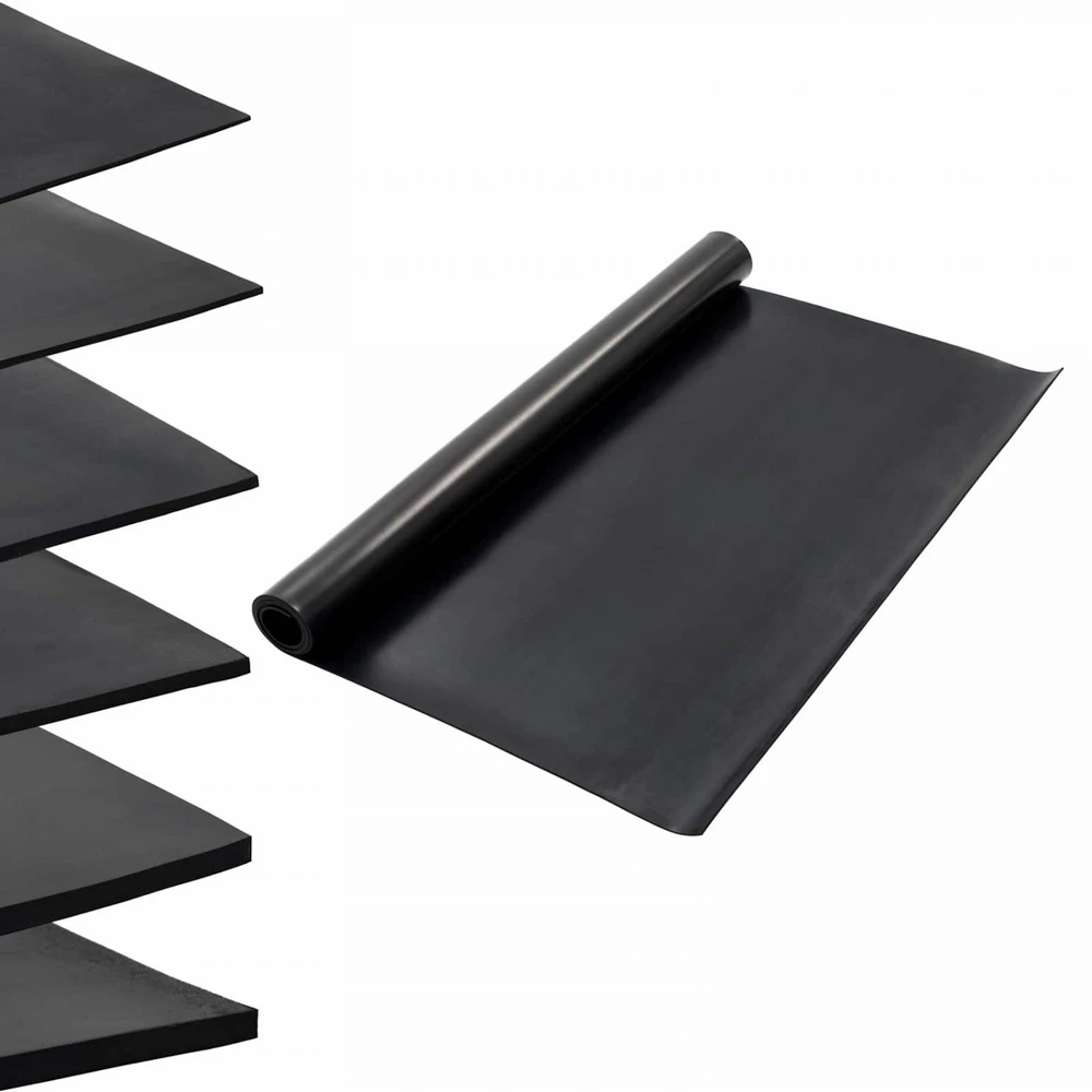 Grindų kilimėlis Juoda 1,2 x 2 m Guma