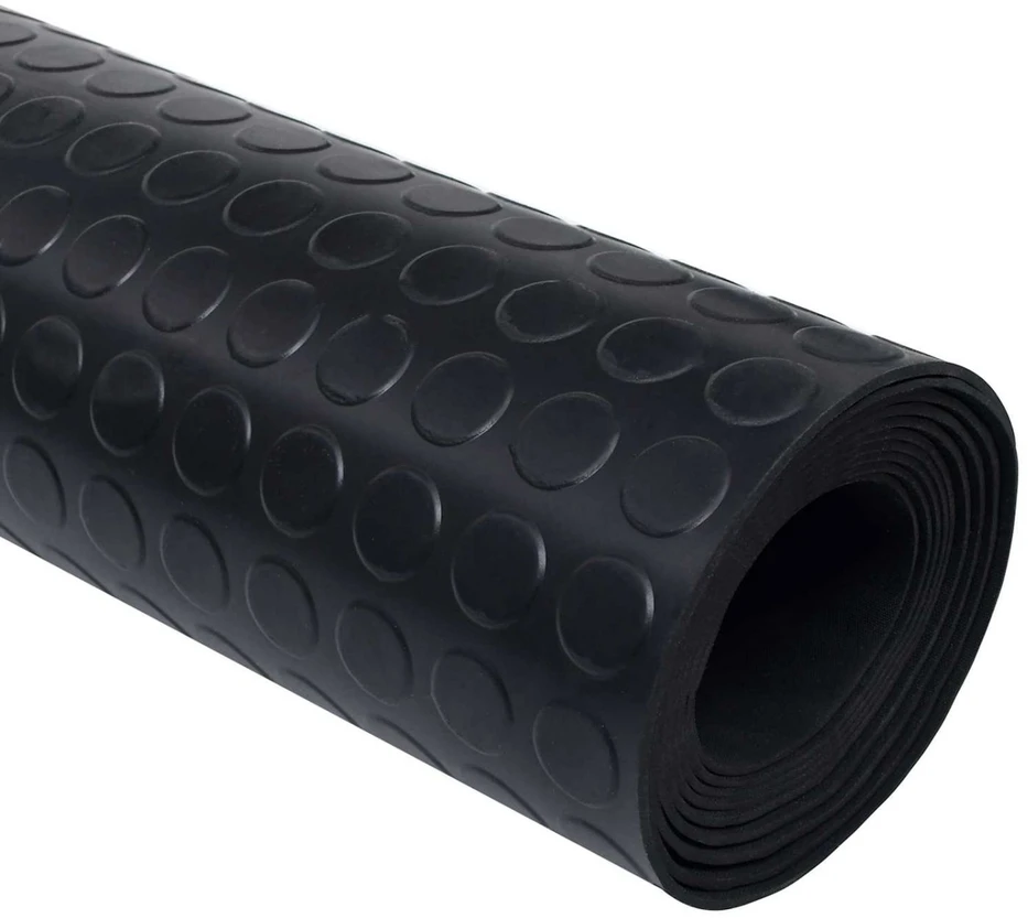 Grindų kilimėlis Juoda 1,5 x 2 m Guma