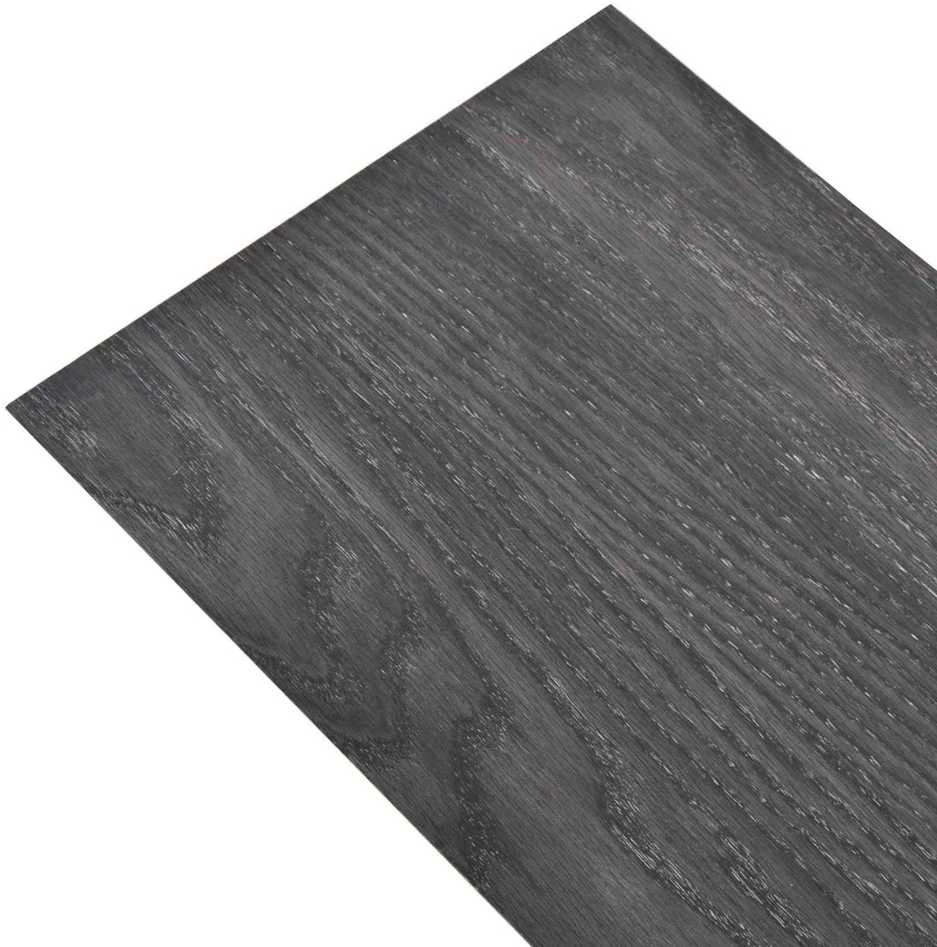 Grindų lentos Juoda ir Balta 5,26 m² 18 vnt. PVC