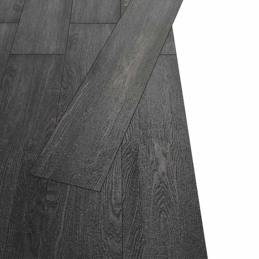Grindų lentos Juoda ir Balta 5,26 m² 18 vnt. PVC