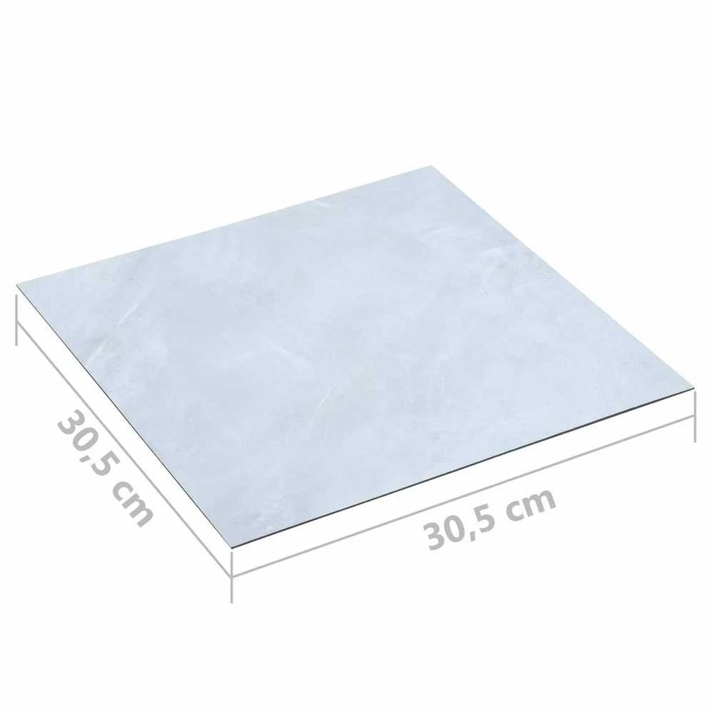 Grindų lentos Baltas 5,11 m² 55 vnt. PVC