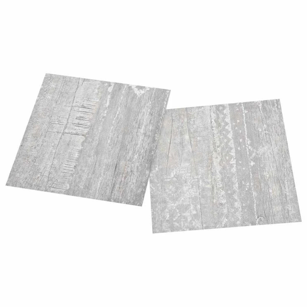 Grindų lentos Šviesiai pilka ir balta. 5,11 m² 55 vnt. PVC