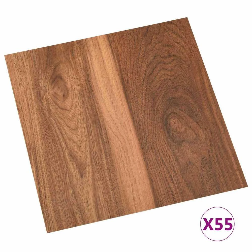 Grindų lentos Tamsus medis 5,11 m² 55 vnt. PVC