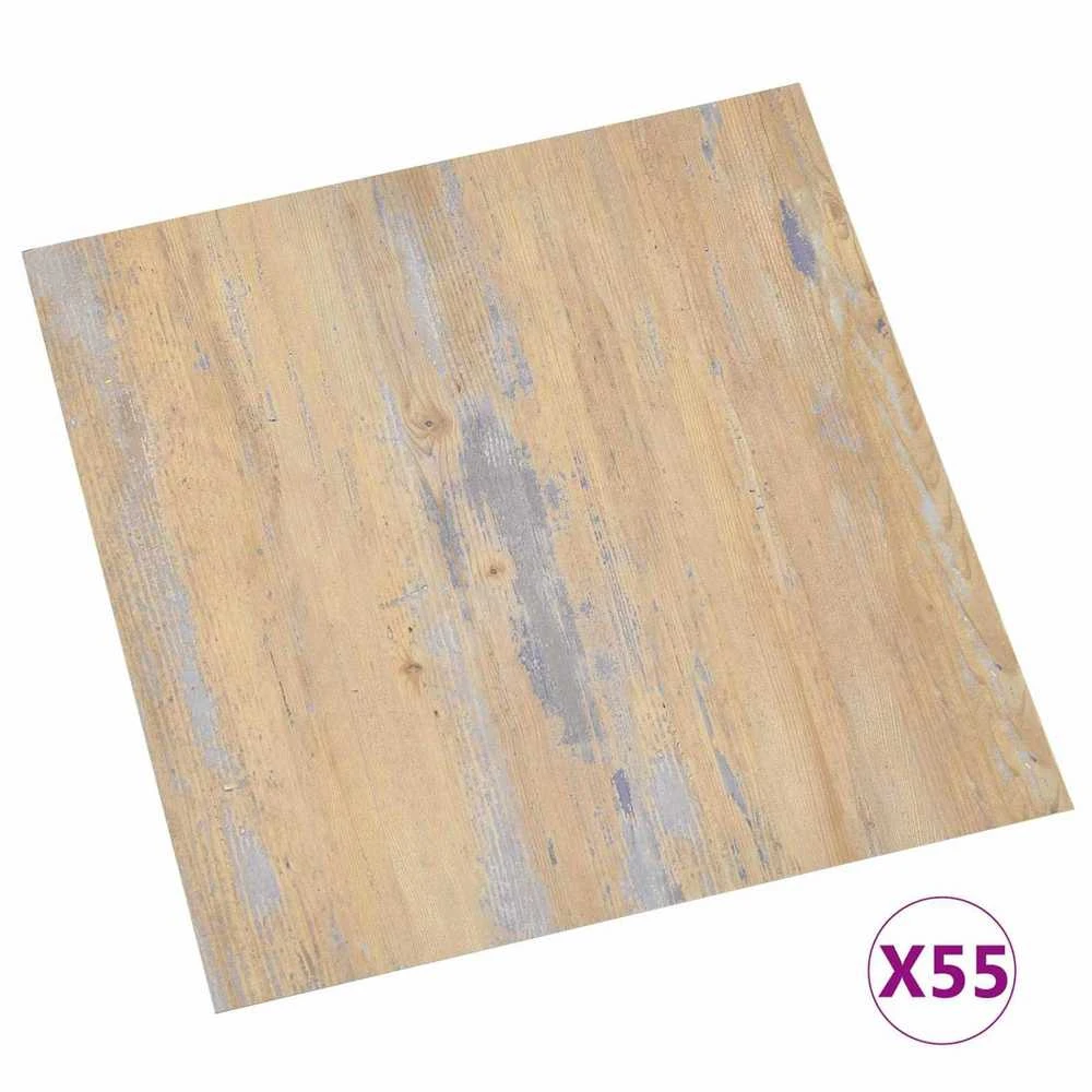 Grindų lentos Ruda ir pilka 5,11 m² 55 vnt. PVC