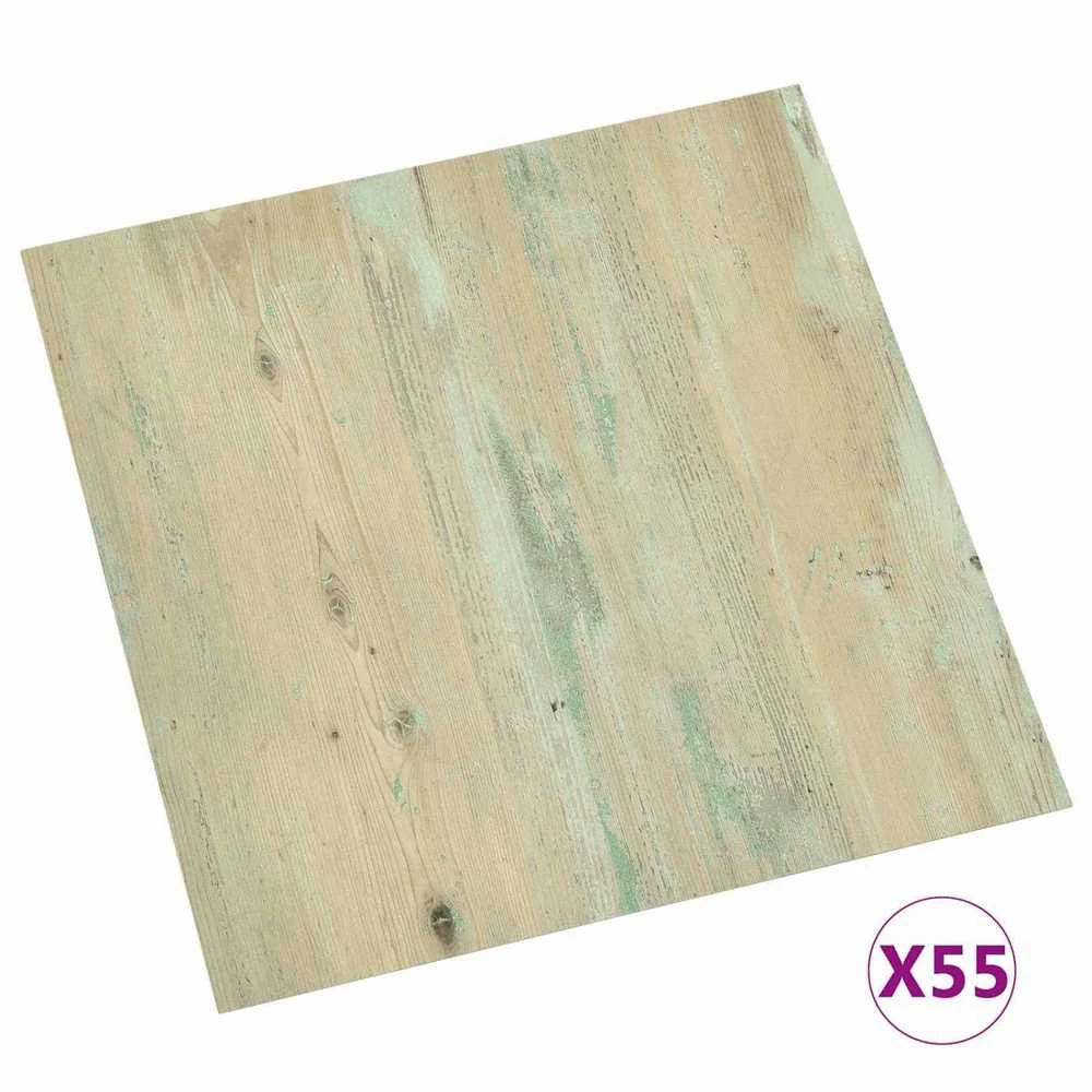 Grindų lentos Balta ir Šviesiai Ruda 5,11 m² 55 vnt. PVC