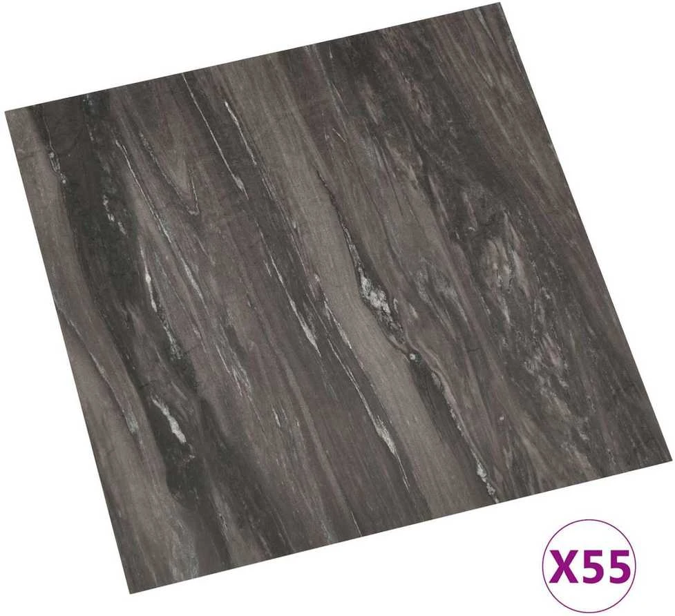 Grindų lentos Tamsiai pilka 5,11 m² 55 vnt. PVC