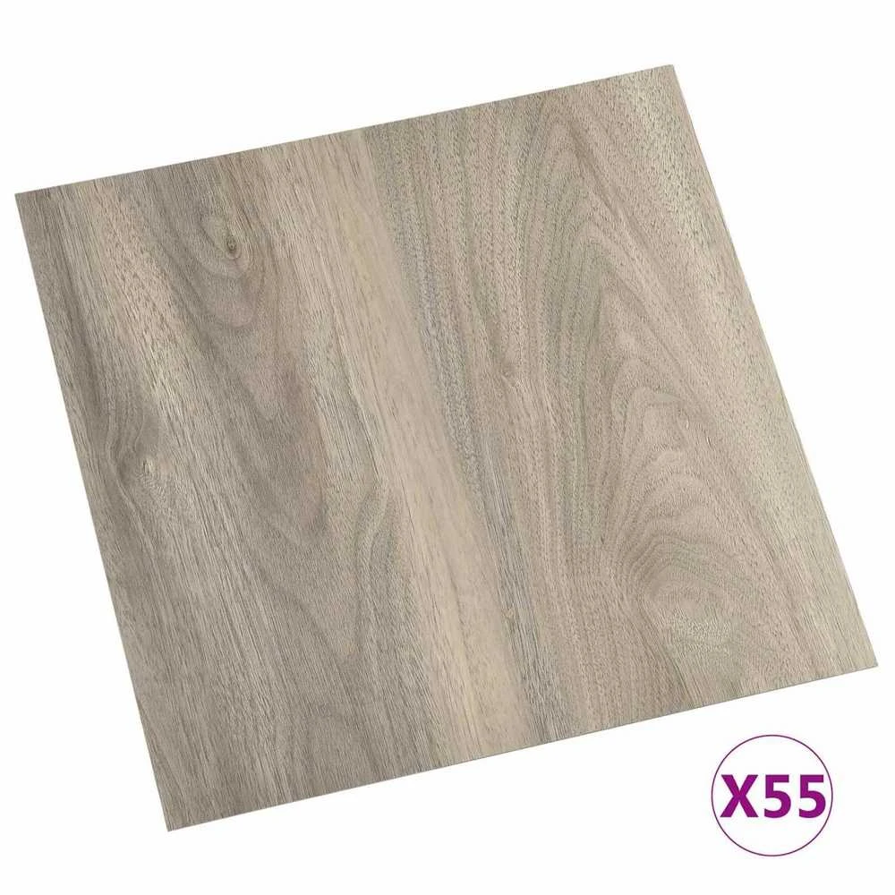 Grindų lentos Medžio spalva 5,11 m² 55 vnt. PVC