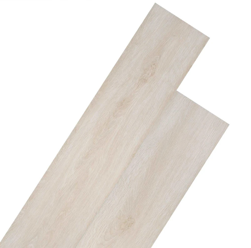 Grindų lentos Ąžuolo klasikinė balta 2,51 m² 18 vnt. PVC
