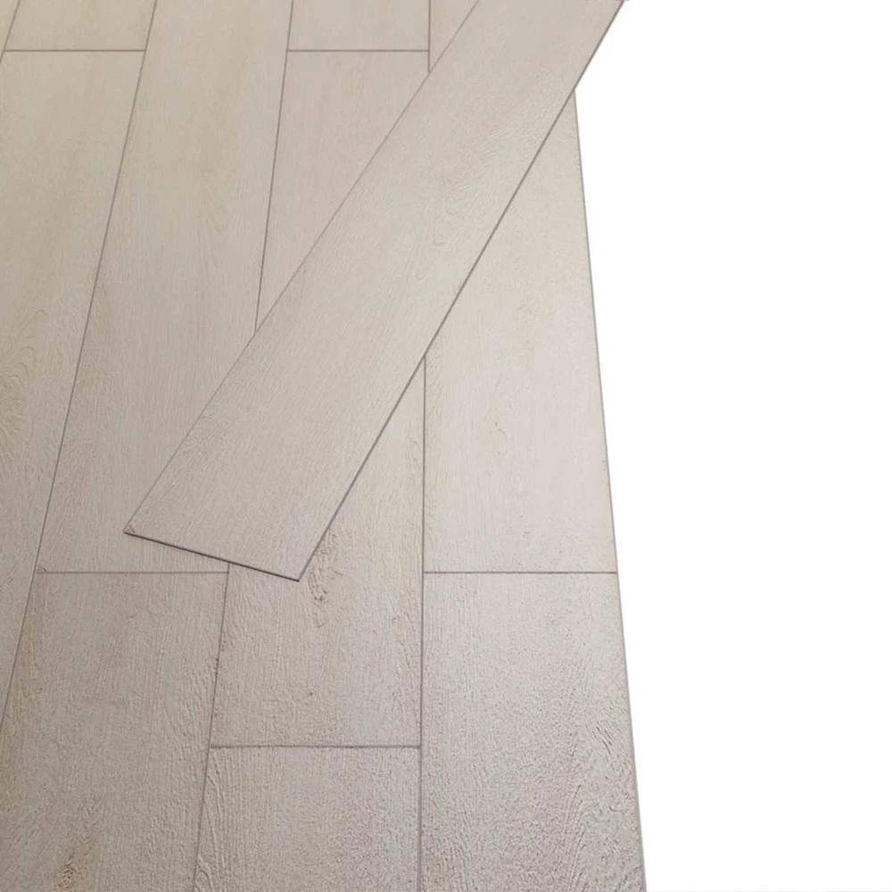 Grindų lentos Ąžuolo klasikinė balta 2,51 m² 18 vnt. PVC