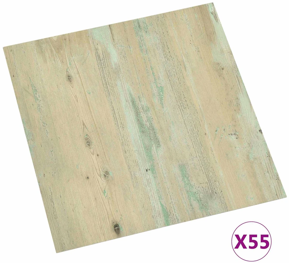 Grindų lentos Balta ir Šviesiai Ruda 5,11 m² 55 vnt. PVC