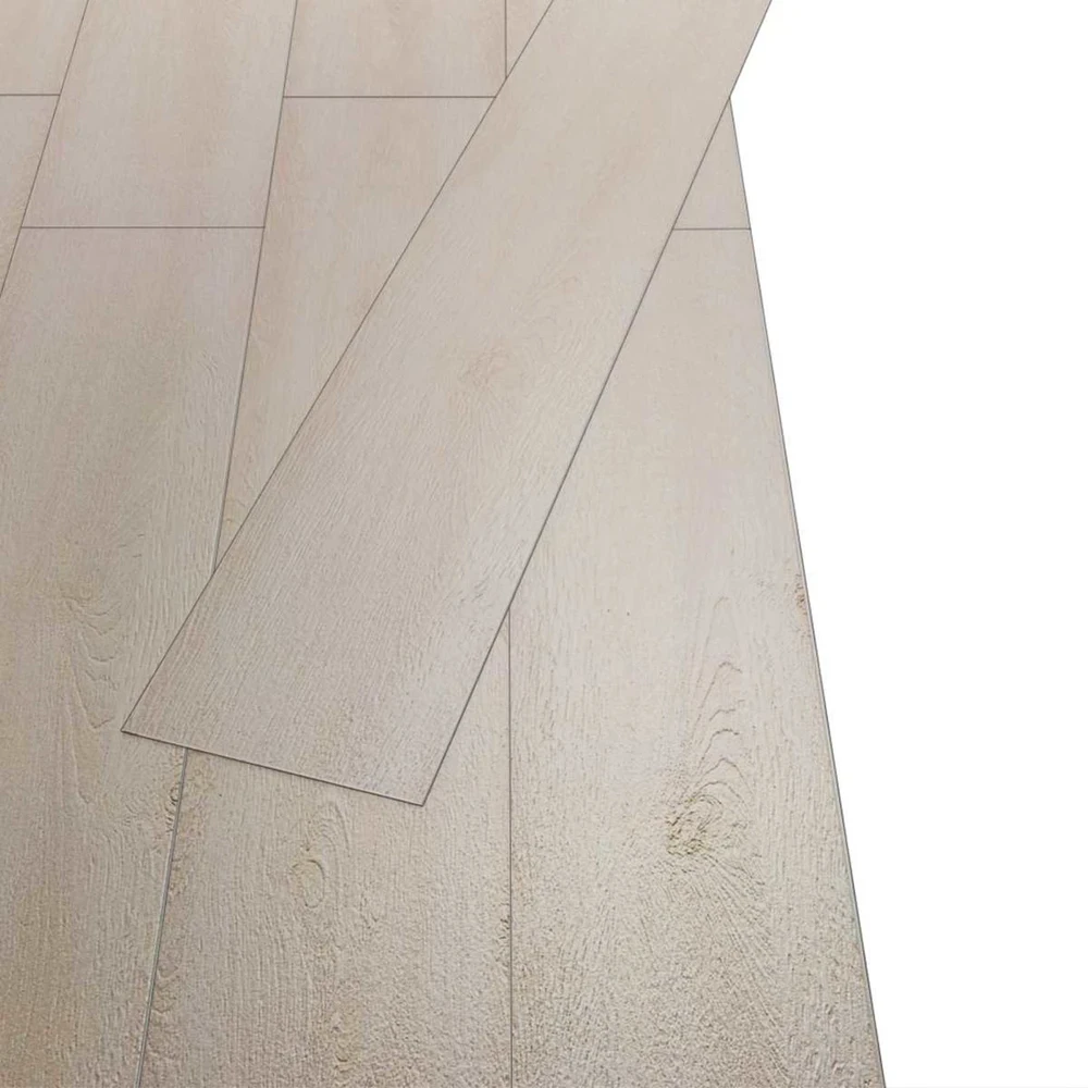 Grindų lentos Ąžuolo klasikinė balta 5,26 m² 18 vnt. PVC
