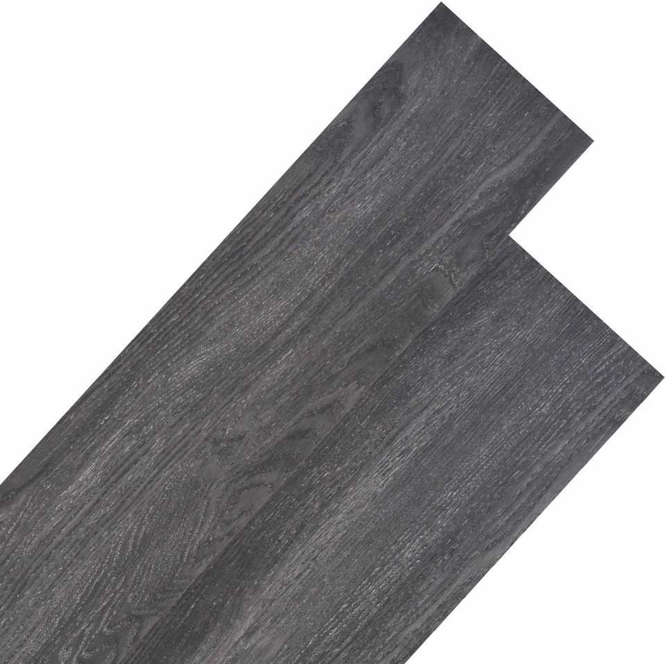 Grindų lentos Juoda ir Balta 5,26 m² 18 vnt. PVC