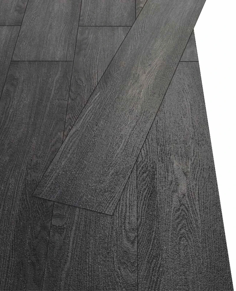 Grindų lentos Juoda ir Balta 5,26 m² 18 vnt. PVC