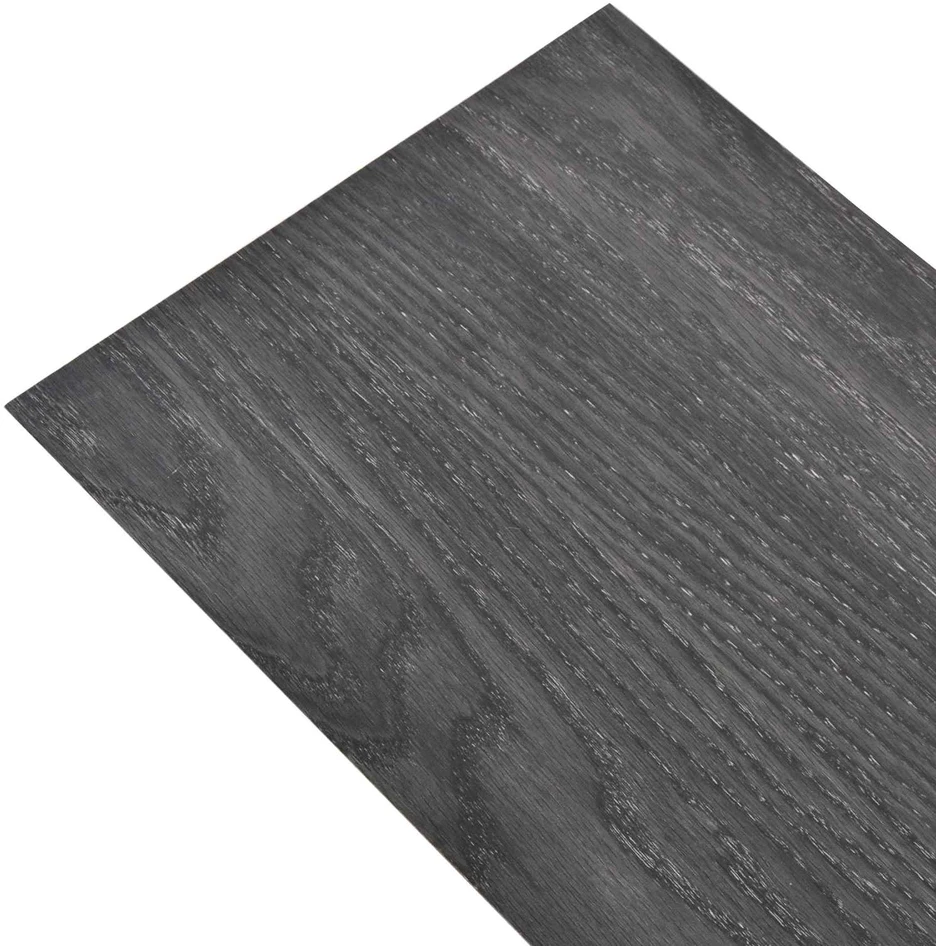 Grindų lentos Juoda ir Balta 5,26 m² 18 vnt. PVC