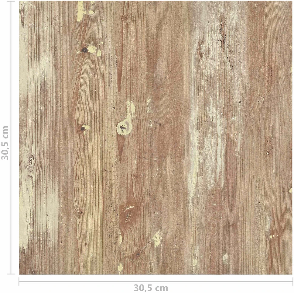 Grindų lentos Kremas ir Šviesiai Ruda 5,11 m² 55 vnt. PVC