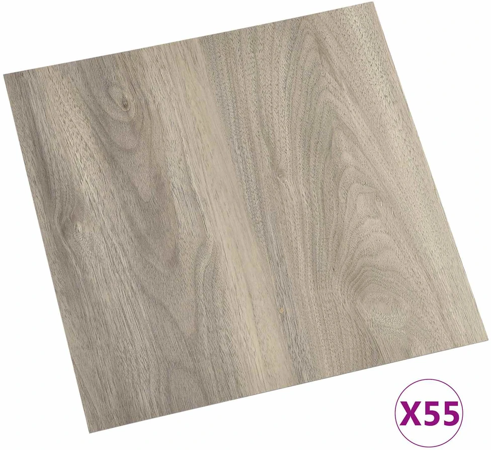 Grindų lentos Medžio spalva 5,11 m² 55 vnt. PVC