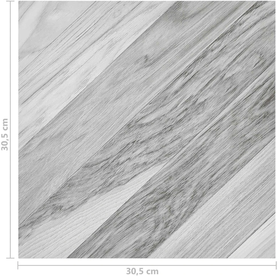 Grindų lentos Pilka 5,11 m² 55 vnt. PVC