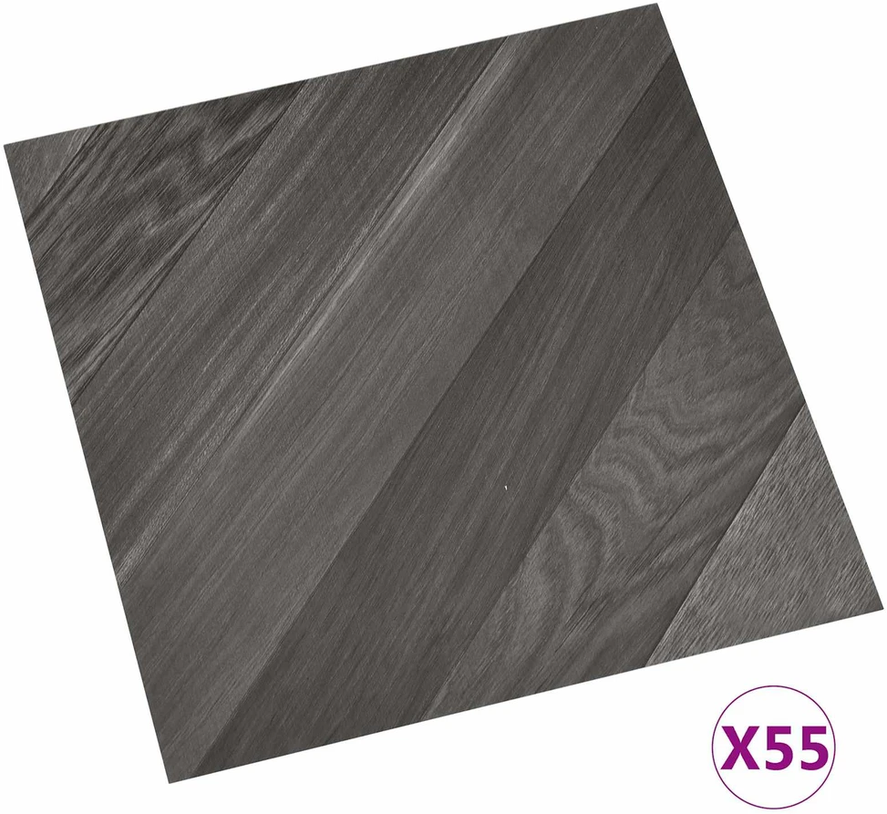 Grindų lentos Pilka 5,11 m² 55 vnt. PVC
