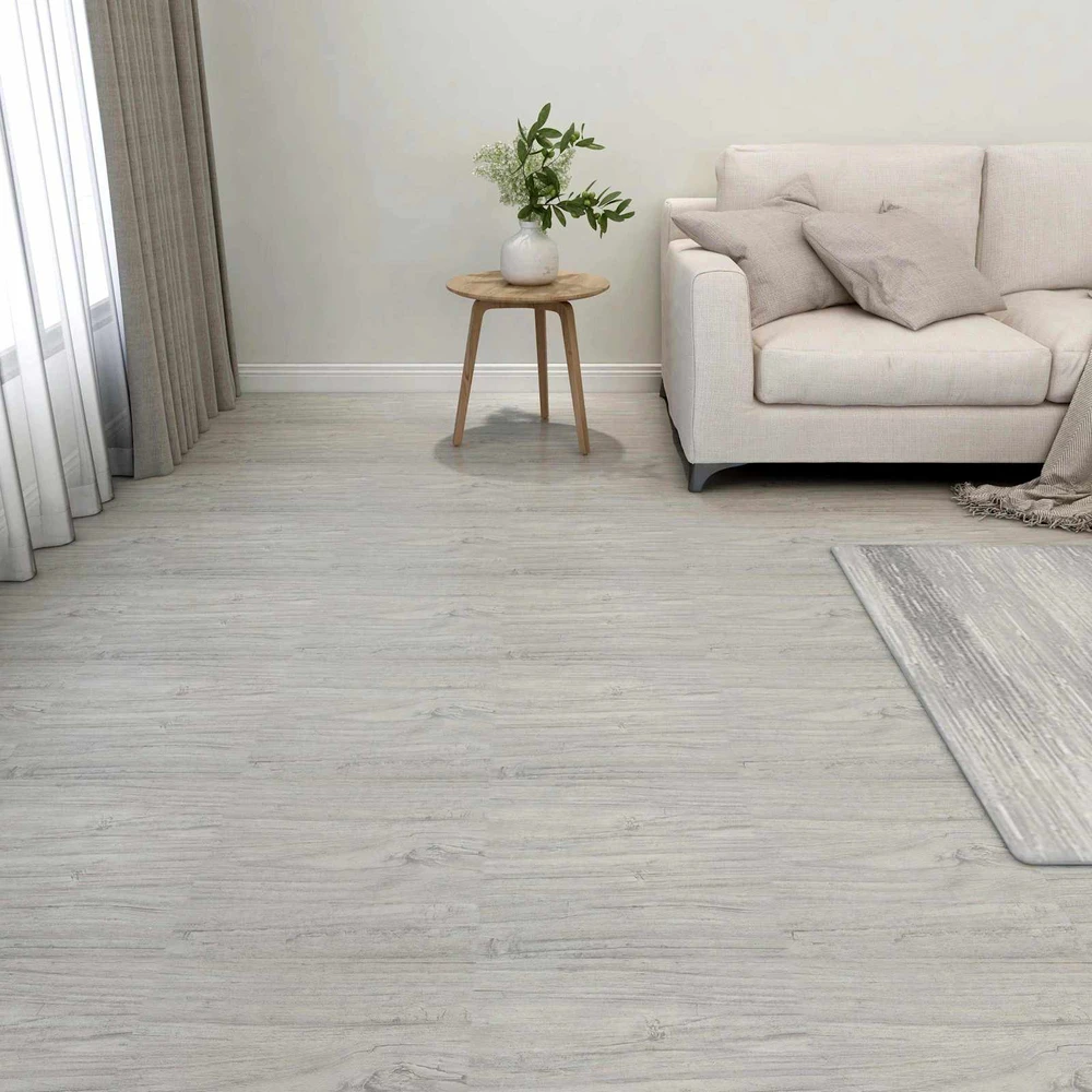 Grindų lentos Pilka ir medis 5,11 m² 55 vnt. PVC