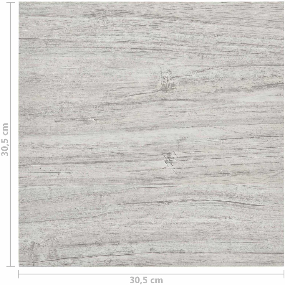 Grindų lentos Pilka ir medis 5,11 m² 55 vnt. PVC