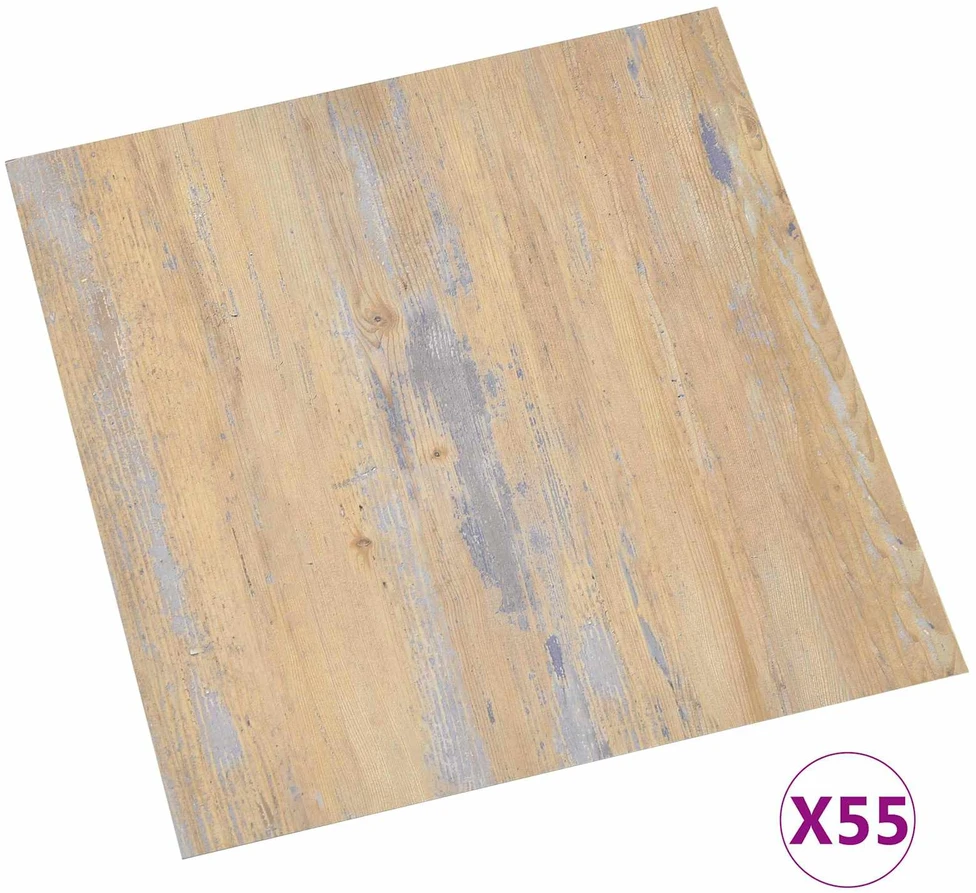 Grindų lentos Ruda ir pilka 5,11 m² 55 vnt. PVC