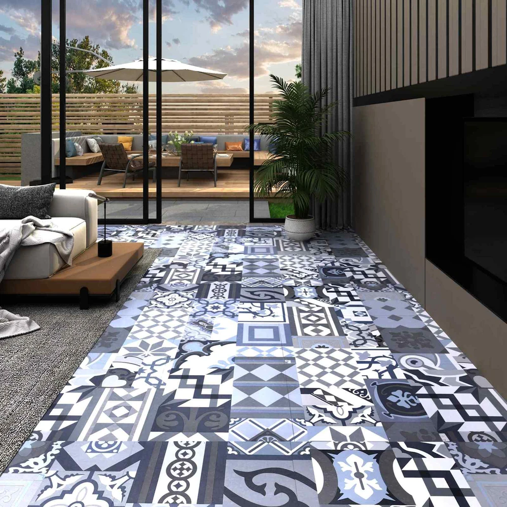 Grindų lentos Spalvotas raštas 5,11 m² 55 vnt. PVC
