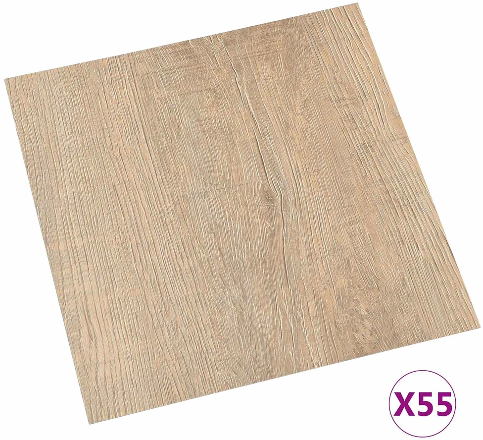 Grindų lentos Šviesiai pilka, Tamsiai ruda 5,11 m² 55 vnt. PVC
