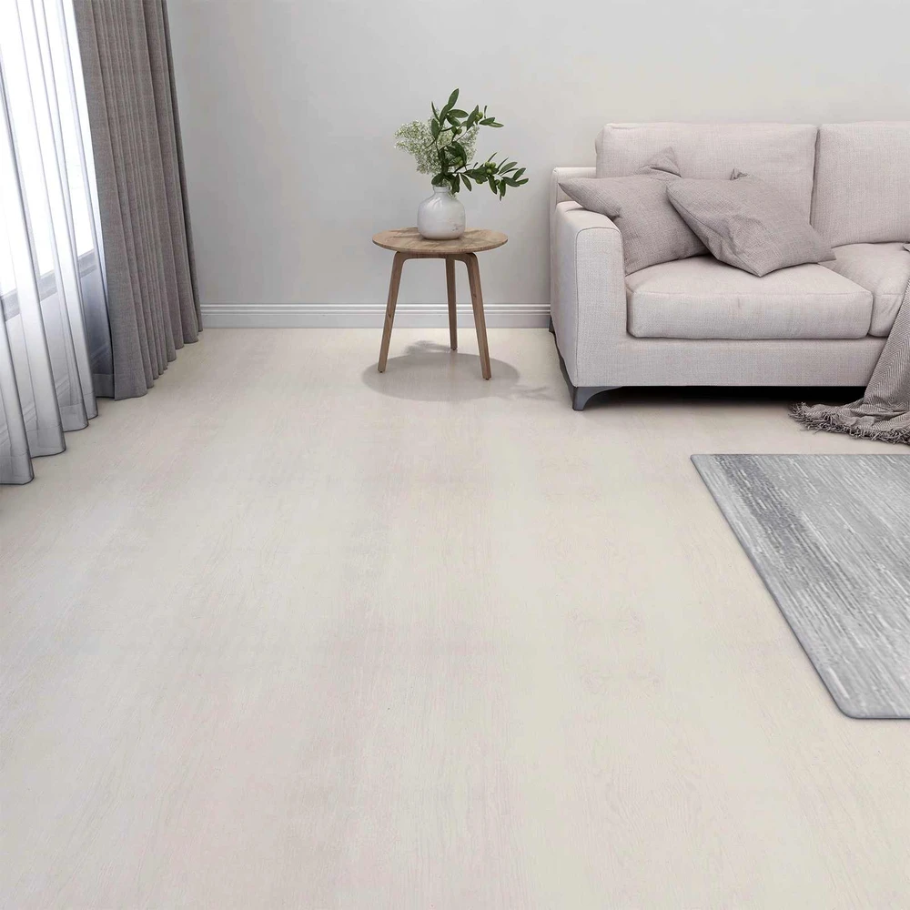 Grindų lentos Šviesiai smėlinė 5,11 m² 55 vnt. PVC