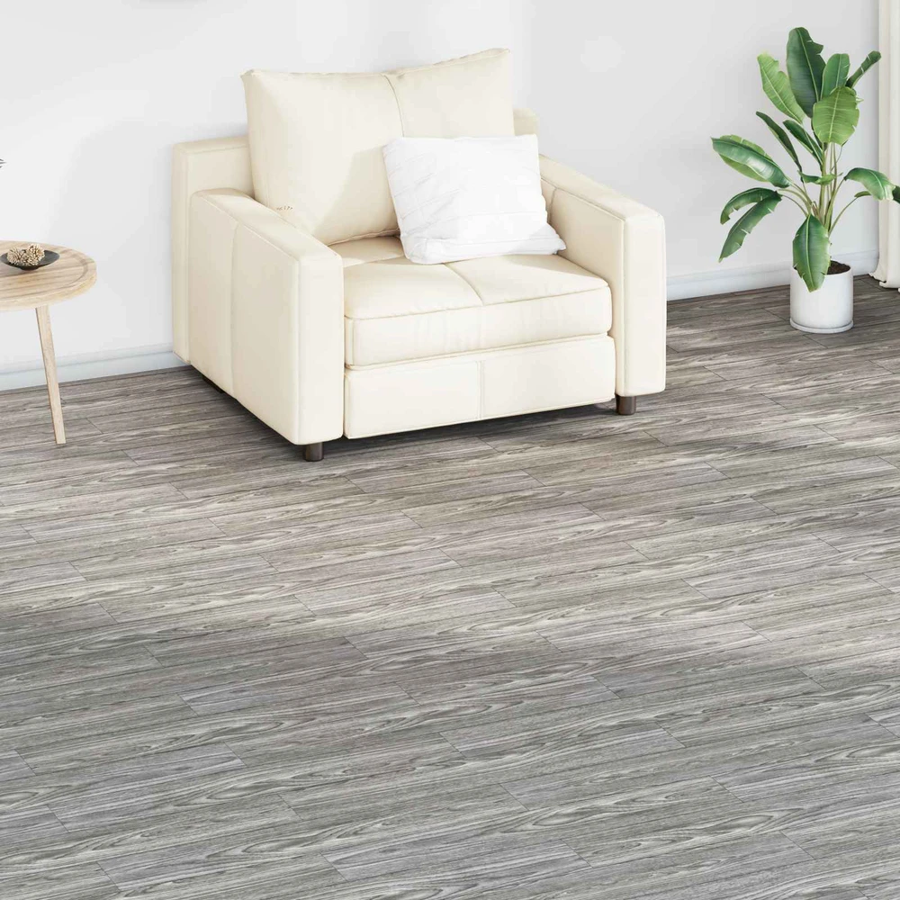 Grindų lentos Tamsiai pilka 2,51 m² 18 vnt. PVC