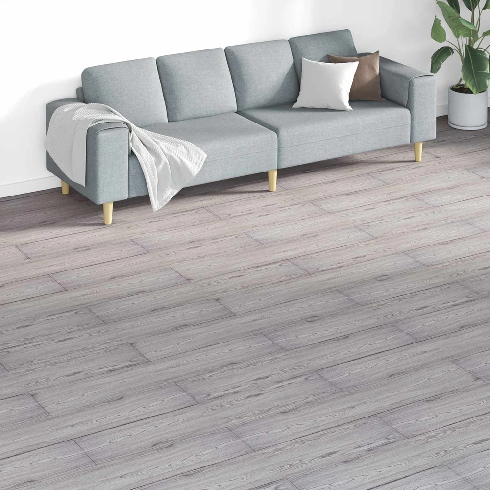 Grindų lentos Tamsiai pilka 5,26 m² 18 vnt. PVC