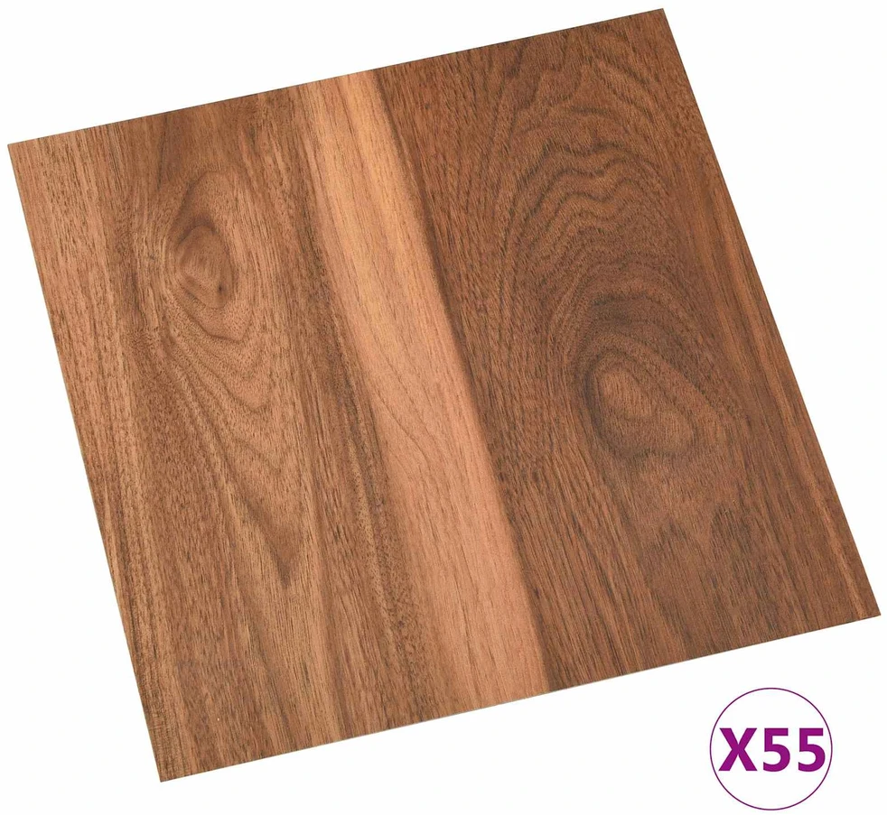 Grindų lentos Tamsus medis 5,11 m² 55 vnt. PVC
