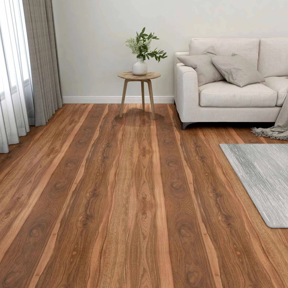 Grindų lentos Tamsus medis 5,11 m² 55 vnt. PVC