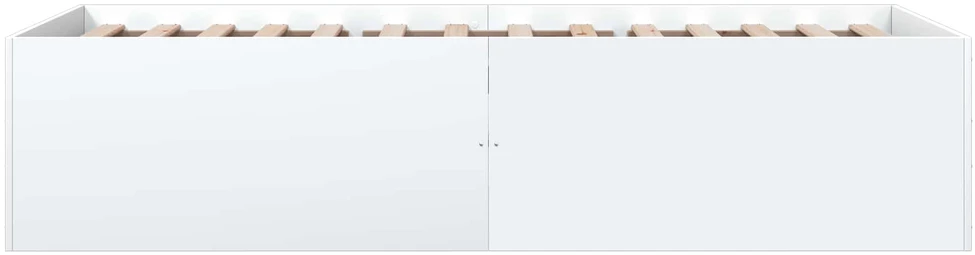 Lova Grindų lovos rėmas Balta 80 x 200 cm Apdirbta mediena