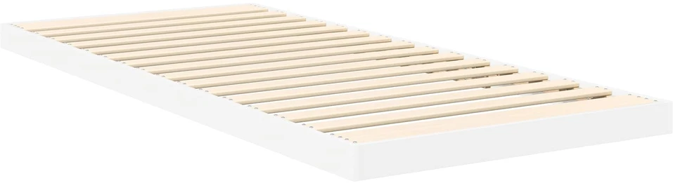 Lova Grindų lovos rėmas Balta 76,5 x 200 cm Apdirbta mediena