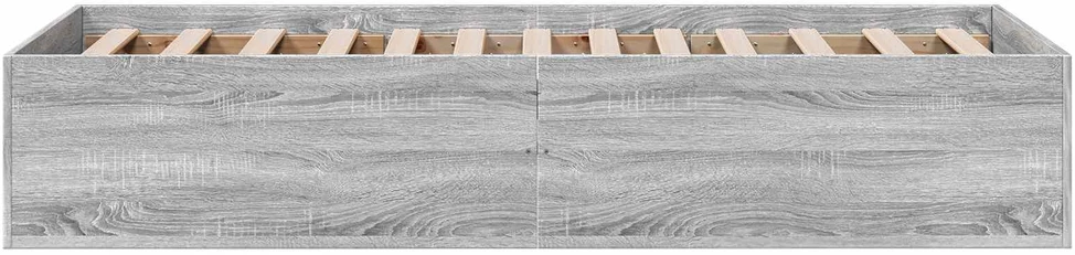 Lova Grindų lovos rėmas Pilka Sonoma 80 x 200 cm Apdirbta mediena