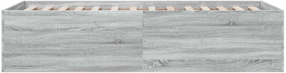 Lova Grindų lovos rėmas Pilka Sonoma 80 x 200 cm Apdirbta mediena