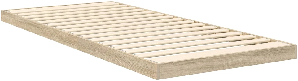 Lova Grindų lovos rėmas Sonoma 75 x 190 cm Apdirbta mediena
