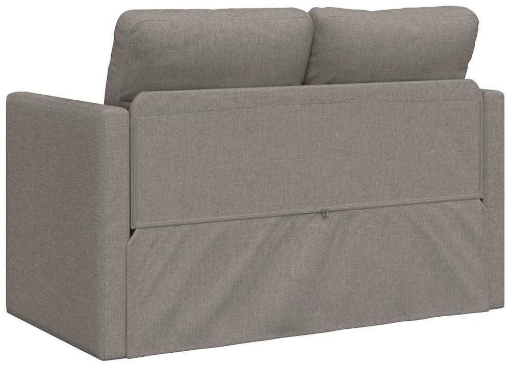 Grindų sofa-lova, 2-1, taupe spalvos, 112x174x55cm, audinys