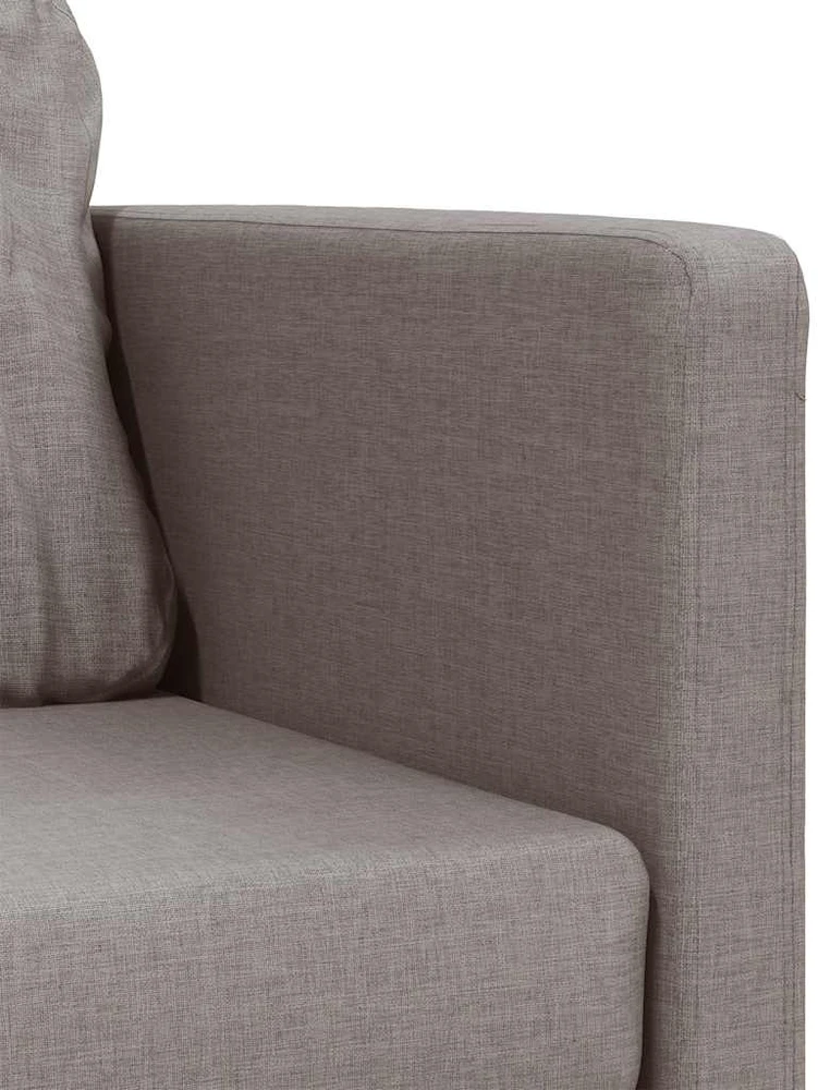 Grindų sofa-lova, 2-1, taupe spalvos, 112x174x55cm, audinys