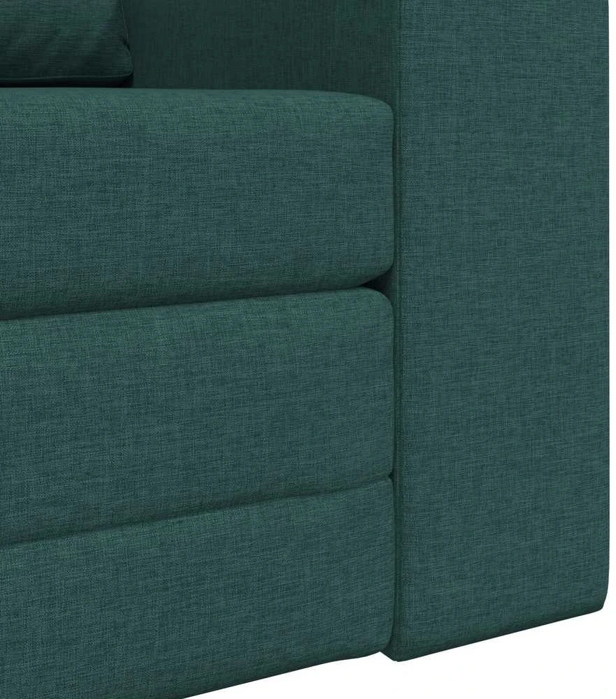 Sofa lova Tamsiai žalia 98 x 71 x 83 cm audinys