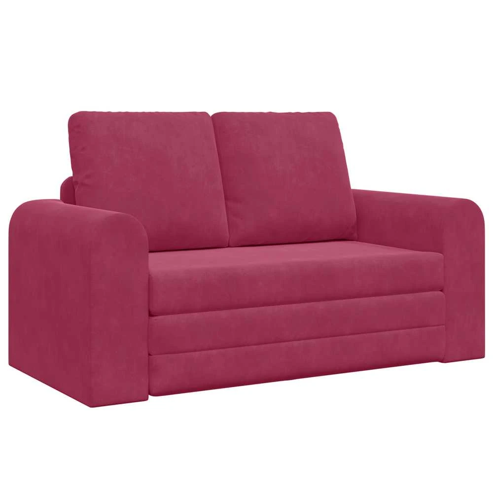 Sofa lova Vyno raudona 148 x 71 x 83 cm Aksomas