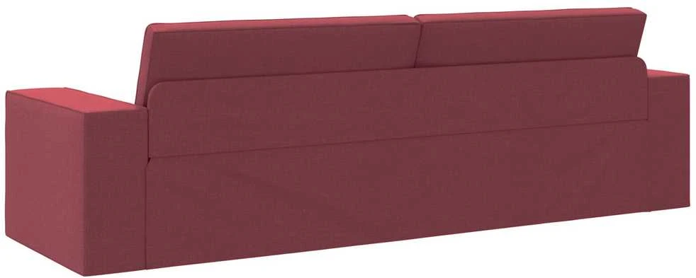 Sofa lova Vyno raudona 245 x 78 x 77 cm audinys