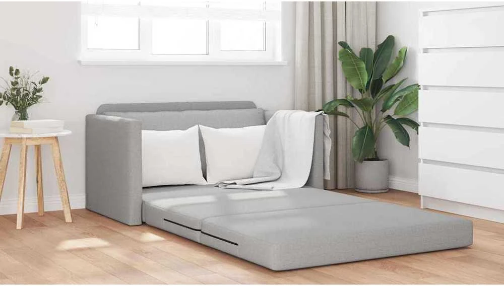 Sofa lova Debesų pilka 124 x 71 x 78 cm audinys