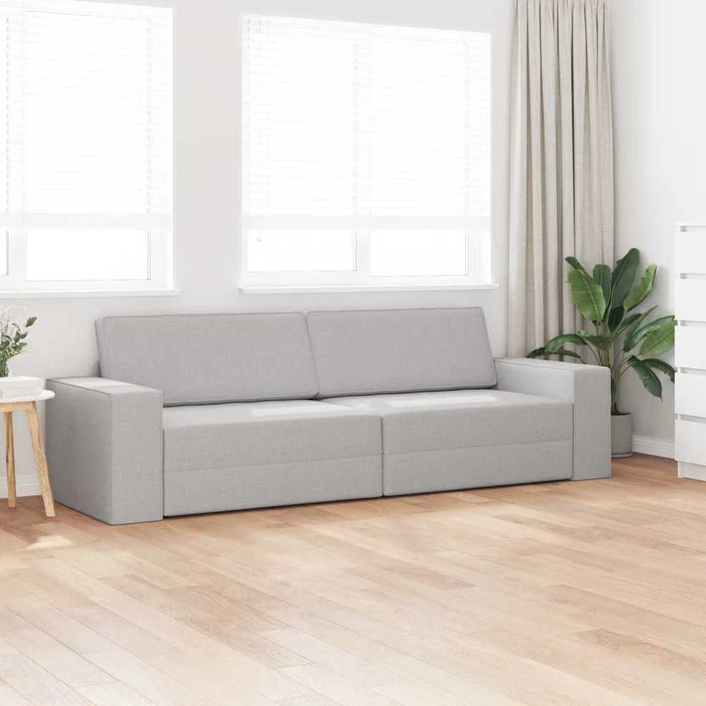Sofa lova Debesų pilka 245 x 78 x 77 cm audinys