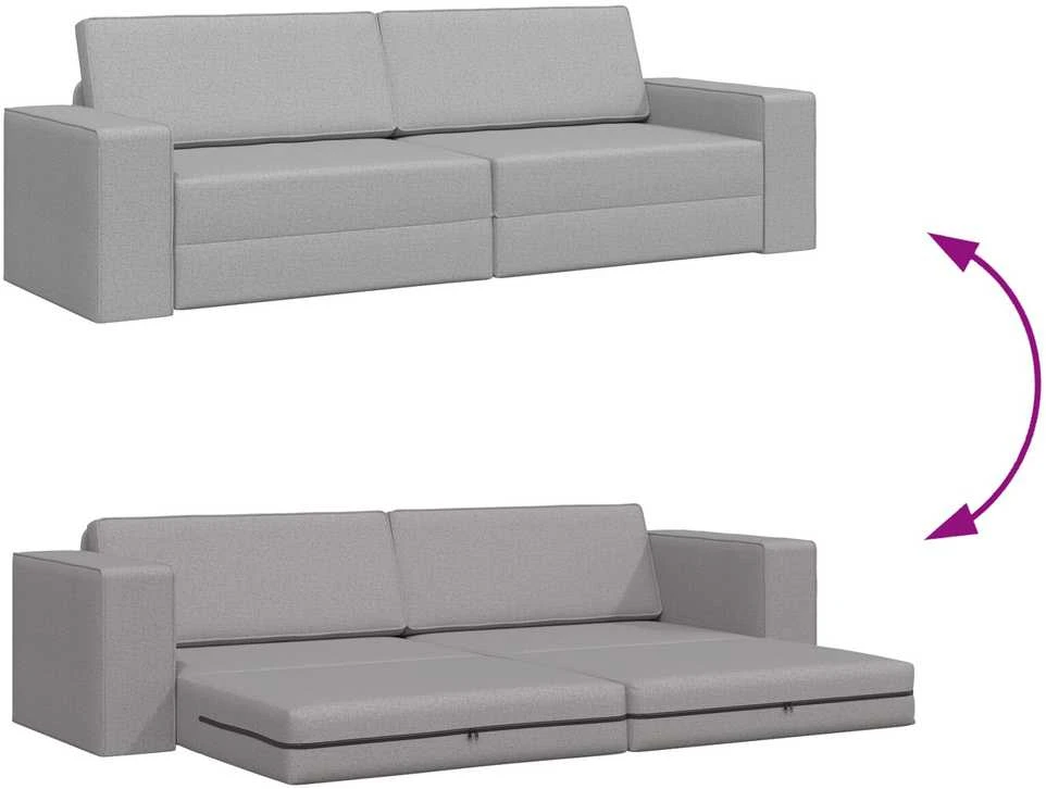 Sofa lova Debesų pilka 245 x 78 x 77 cm audinys
