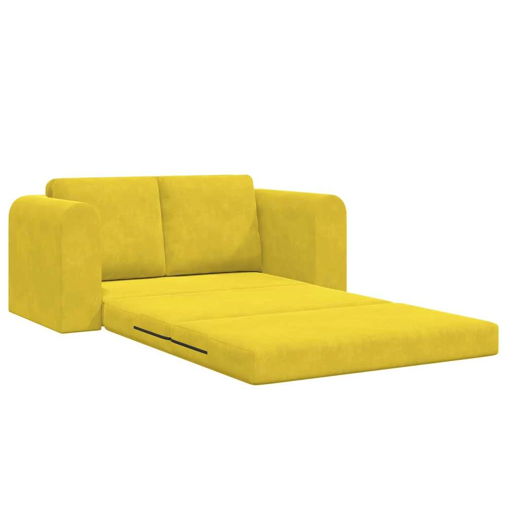Sofa lova Geltona 148 x 71 x 83 cm Aksomas
