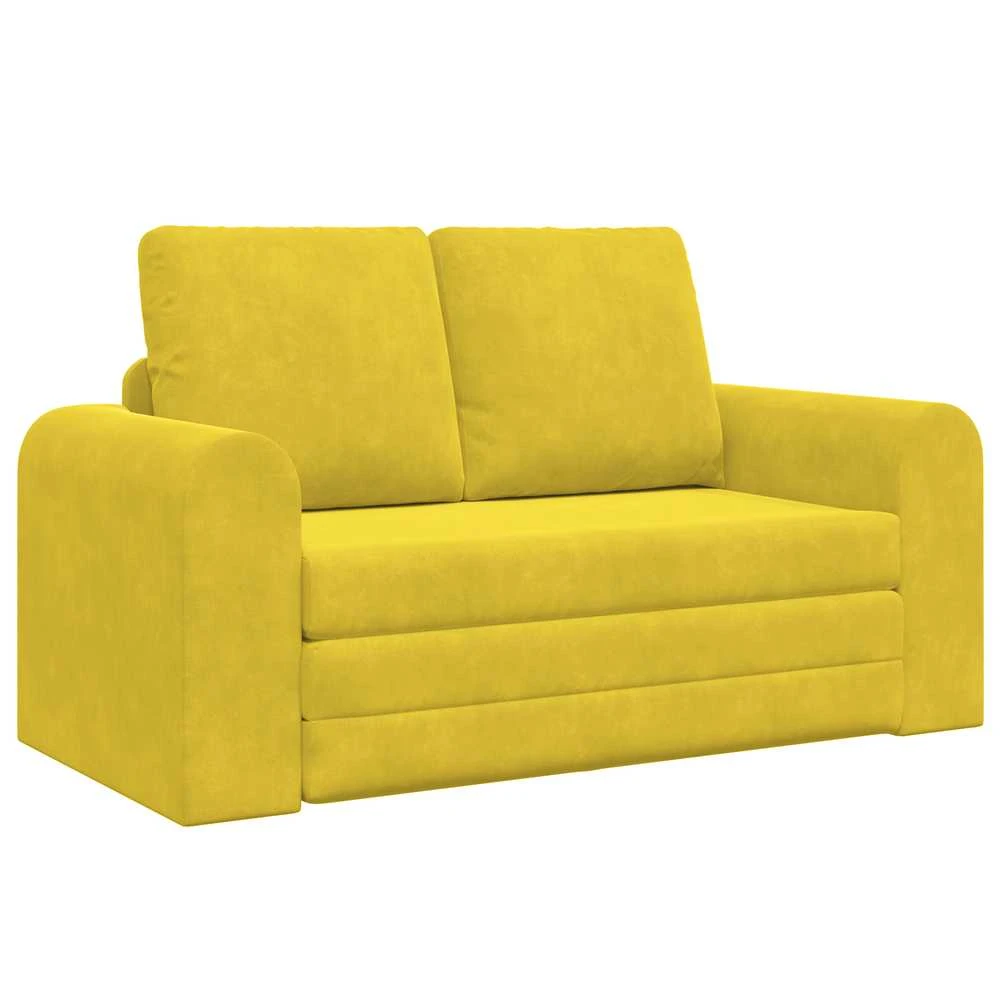 Sofa lova Geltona 148 x 71 x 83 cm Aksomas