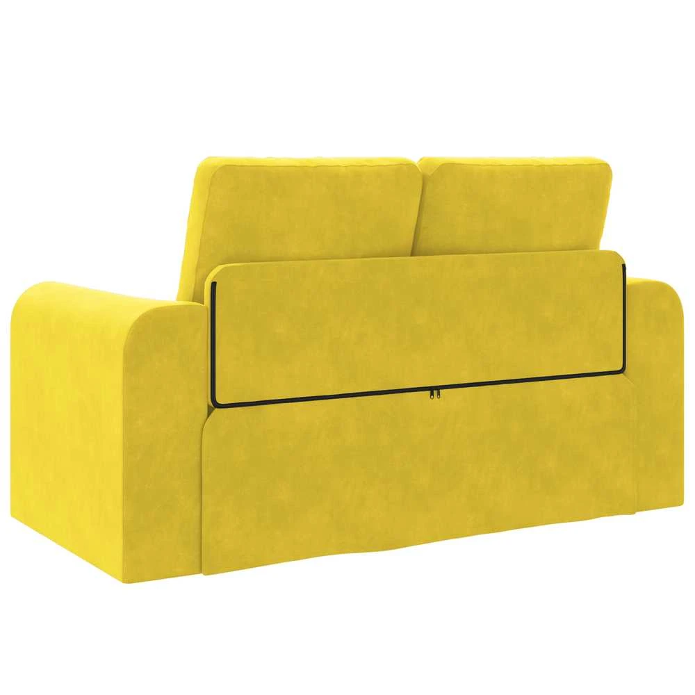 Sofa lova Geltona 148 x 71 x 83 cm Aksomas