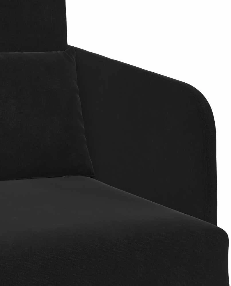Sofa lova Juoda 65 x 80 x 83 cm Aksomas