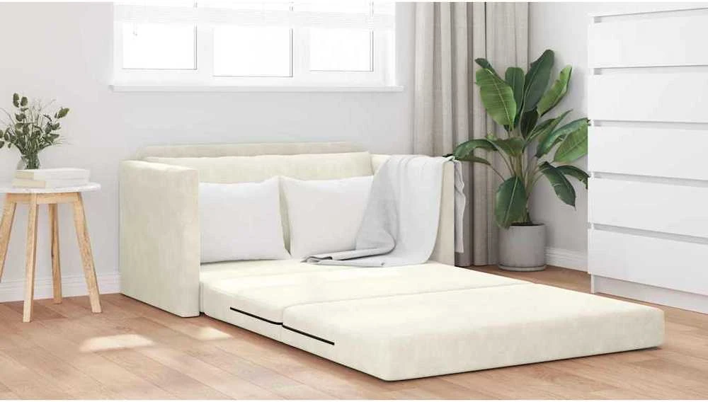 Sofa lova Kreminė 124 x 71 x 78 cm Aksomas